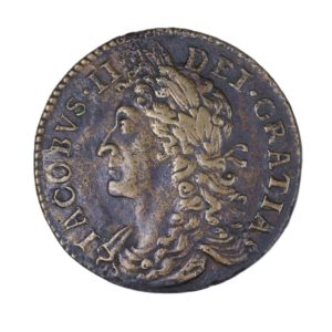 Ireland Gunmoney James II AD 1685-1691 Civil War Coinage Brass Gunmoney Halfcrown AD 1689