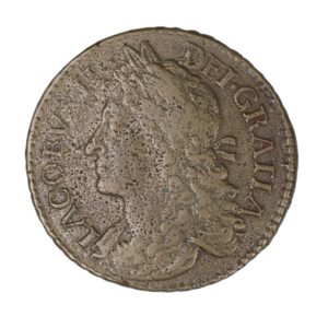 Ireland Gunmoney James II AD 1685-1691 Civil War Coinage Brass Gunmoney Halfcrown AD 1689