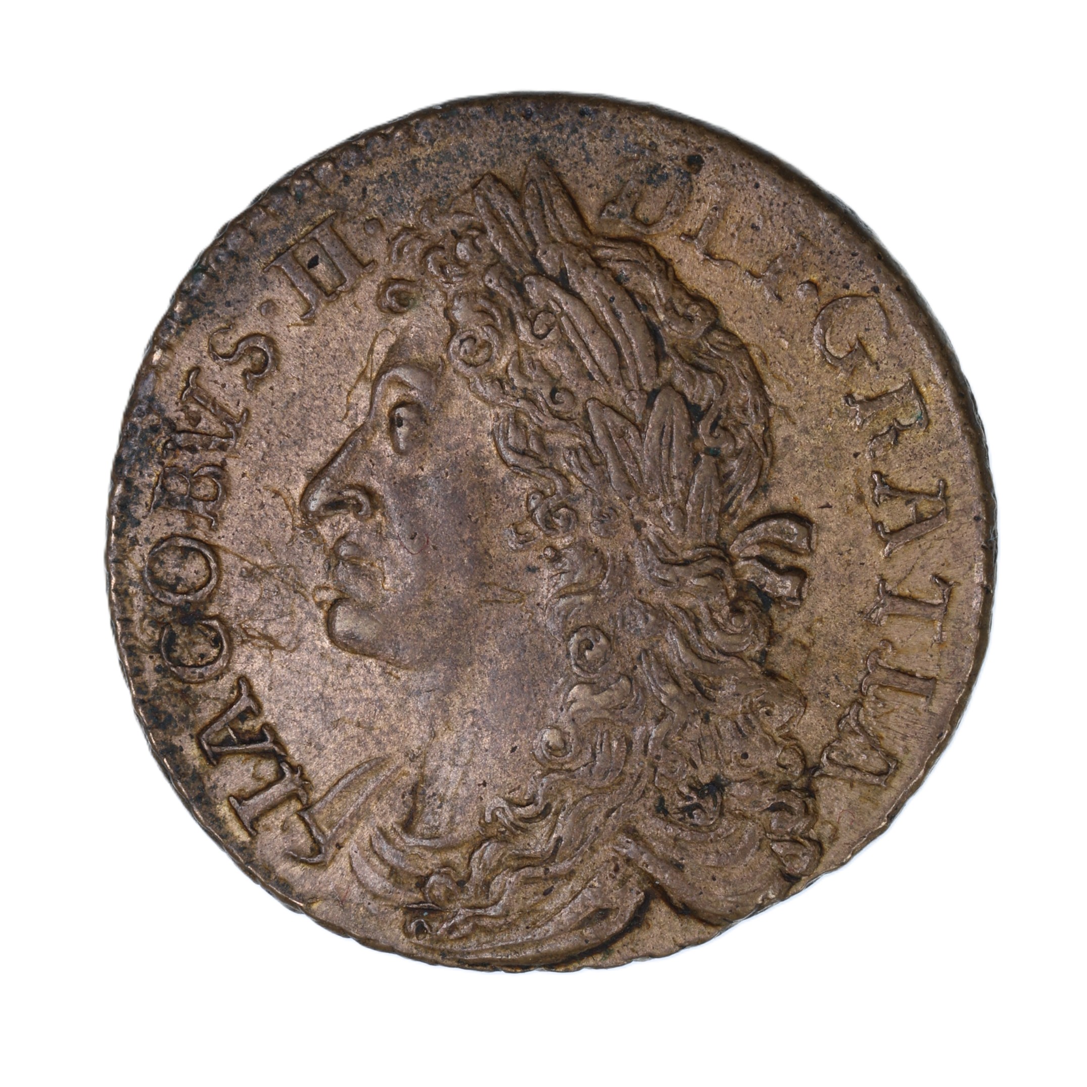 Ireland Gunmoney James II AD 1685-1691 Civil War Coinage Brass Gunmoney Halfcrown AD 1689