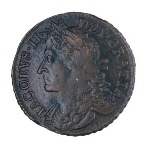 Ireland Gunmoney James II AD 1685-1691 Civil War Coinage Brass Gunmoney Halfcrown AD 1689