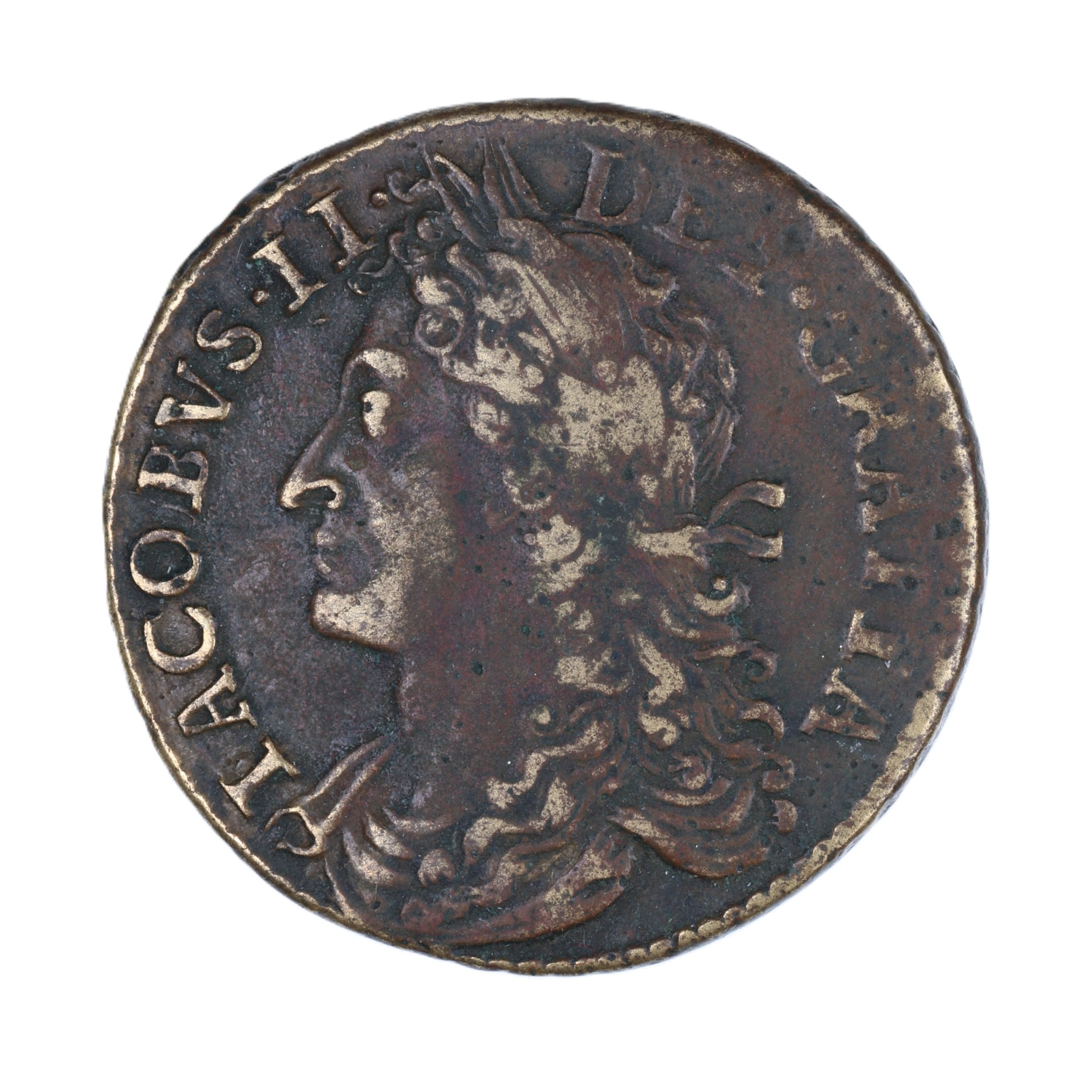 Ireland Gunmoney James II AD 1685-1691 Civil War Coinage Brass Gunmoney Halfcrown AD 1689