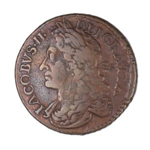 Ireland Gunmoney James II AD 1685-1691 Civil War Coinage Brass Gunmoney Halfcrown AD 1689