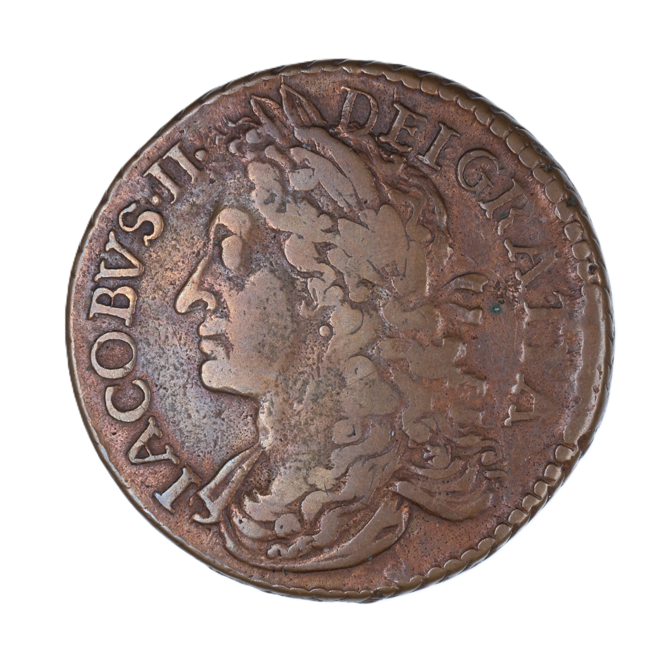 Ireland Gunmoney James II AD 1685-1691 Civil War Coinage Brass Gunmoney Halfcrown AD 1689