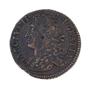 Ireland Gunmoney James II AD 1685-1691 Civil War Coinage Brass Gunmoney Halfcrown AD 1689