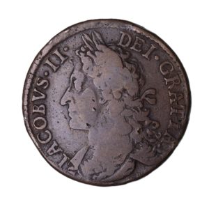 Ireland Gunmoney James II AD 1685-1691 Civil War Coinage Brass Gunmoney Halfcrown AD 1689
