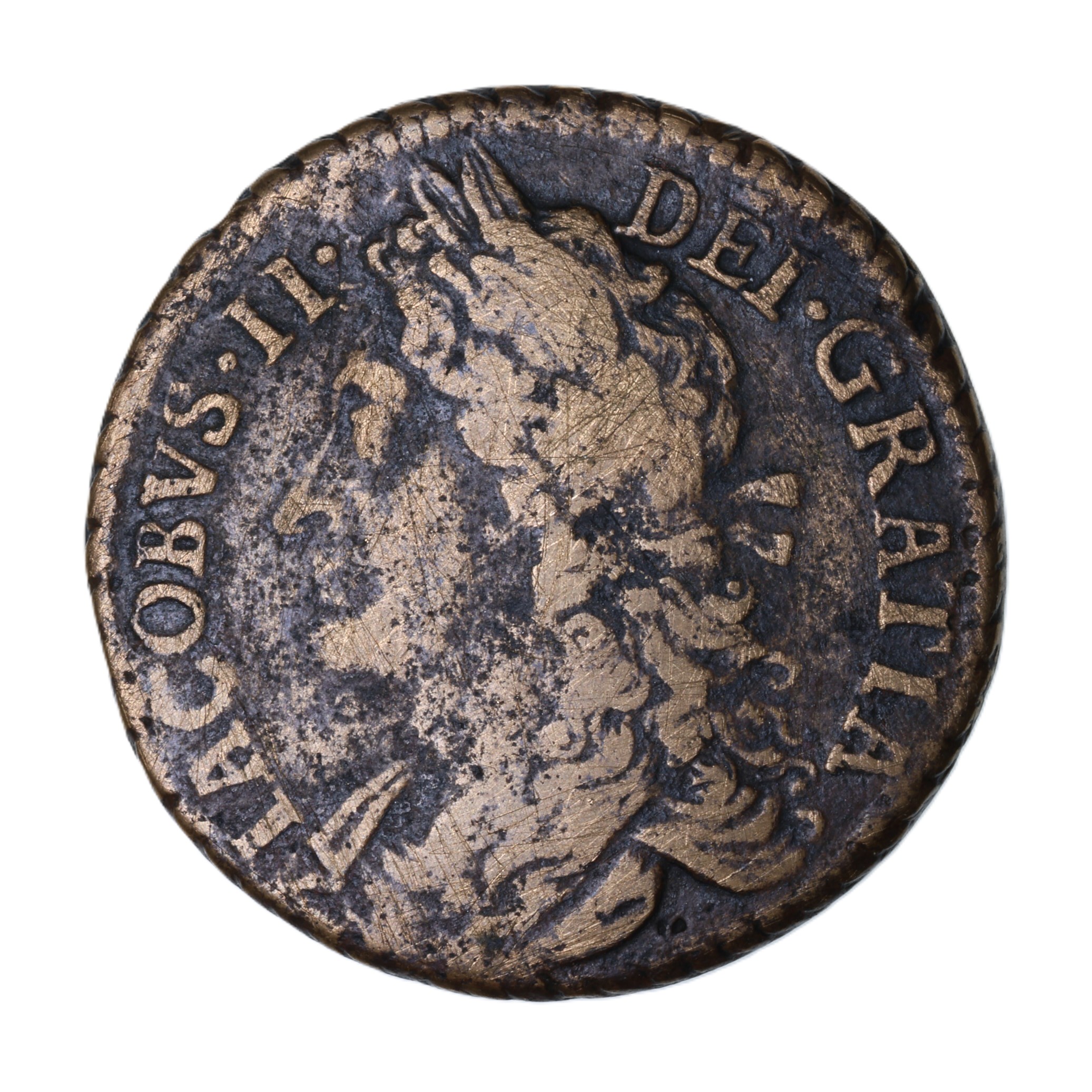 Ireland Gunmoney James II AD 1685-1691 Civil War Coinage Brass Gunmoney Halfcrown AD 1689
