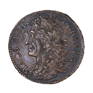 Ireland Gunmoney James II AD 1685-1691 Civil War Coinage Brass Gunmoney Halfcrown AD 1689
