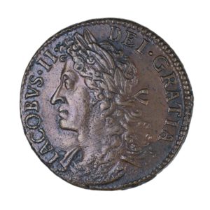 Ireland Gunmoney James II AD 1685-1691 Civil War Coinage Brass Gunmoney Halfcrown AD 1689
