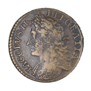 Ireland Gunmoney James II AD 1685-1691 Civil War Coinage Brass Gunmoney Halfcrown AD 1689
