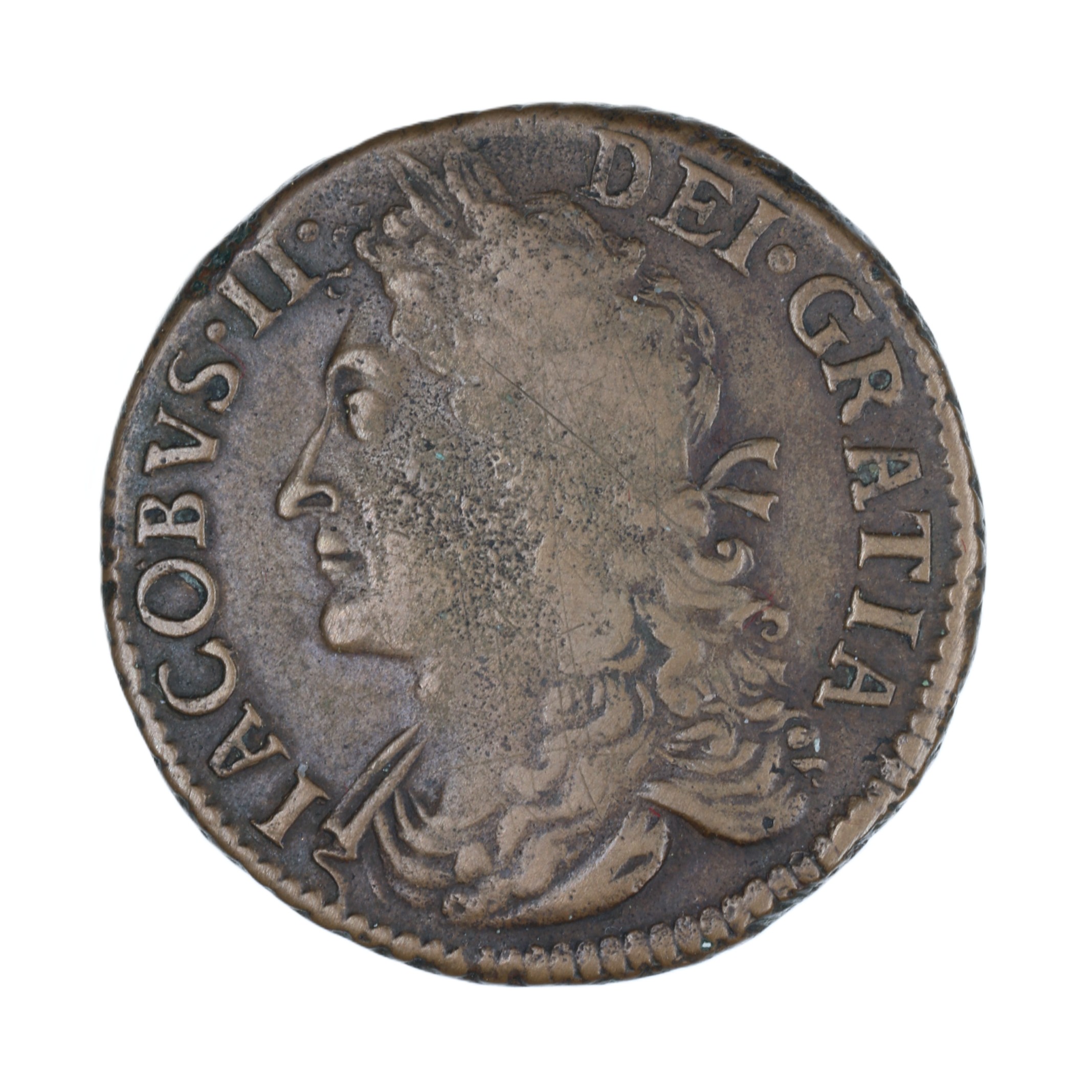 Ireland Gunmoney James II AD 1685-1691 Civil War Coinage Brass Gunmoney Halfcrown AD 1689