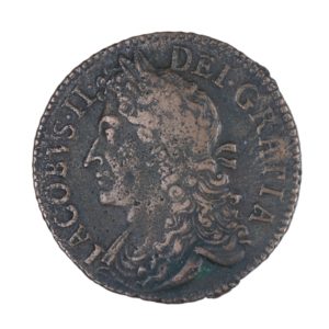 Ireland Gunmoney James II AD 1685-1691 Civil War Coinage Brass Gunmoney Halfcrown AD 1690