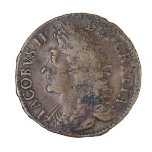 Ireland Gunmoney James II AD 1685-1691 Civil War Coinage Brass Gunmoney Halfcrown AD 1690