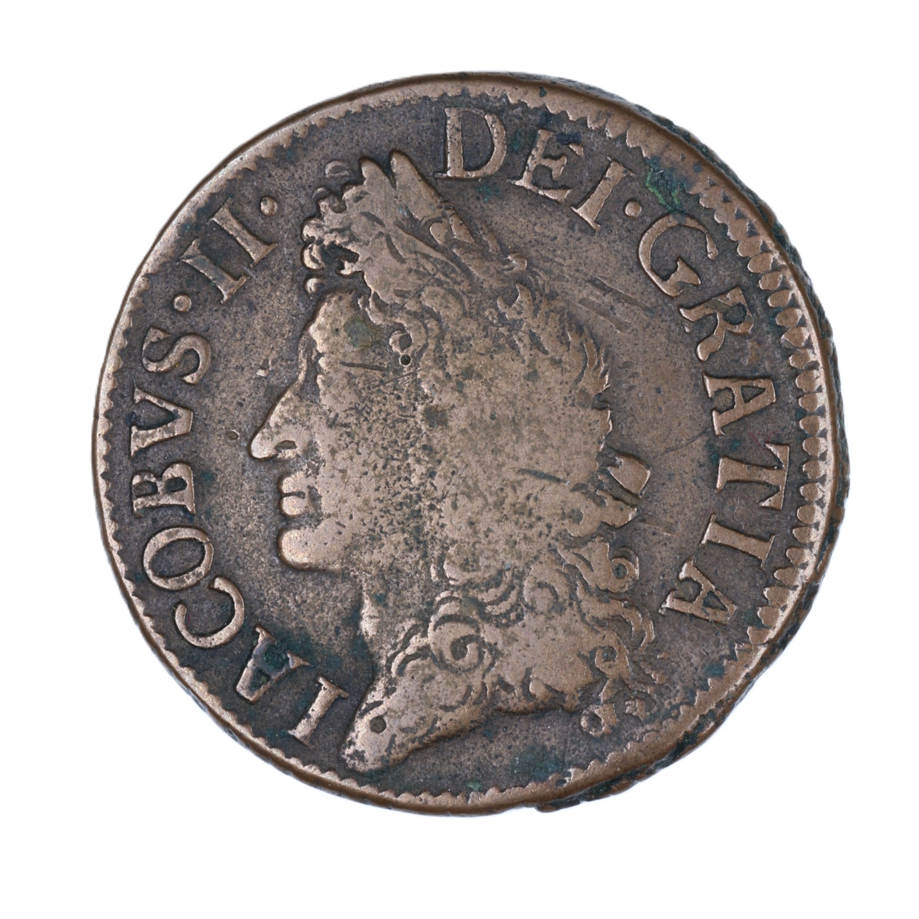 Ireland Gunmoney James II AD 1685-1691 Civil War Coinage Brass Gunmoney Halfcrown AD 1690
