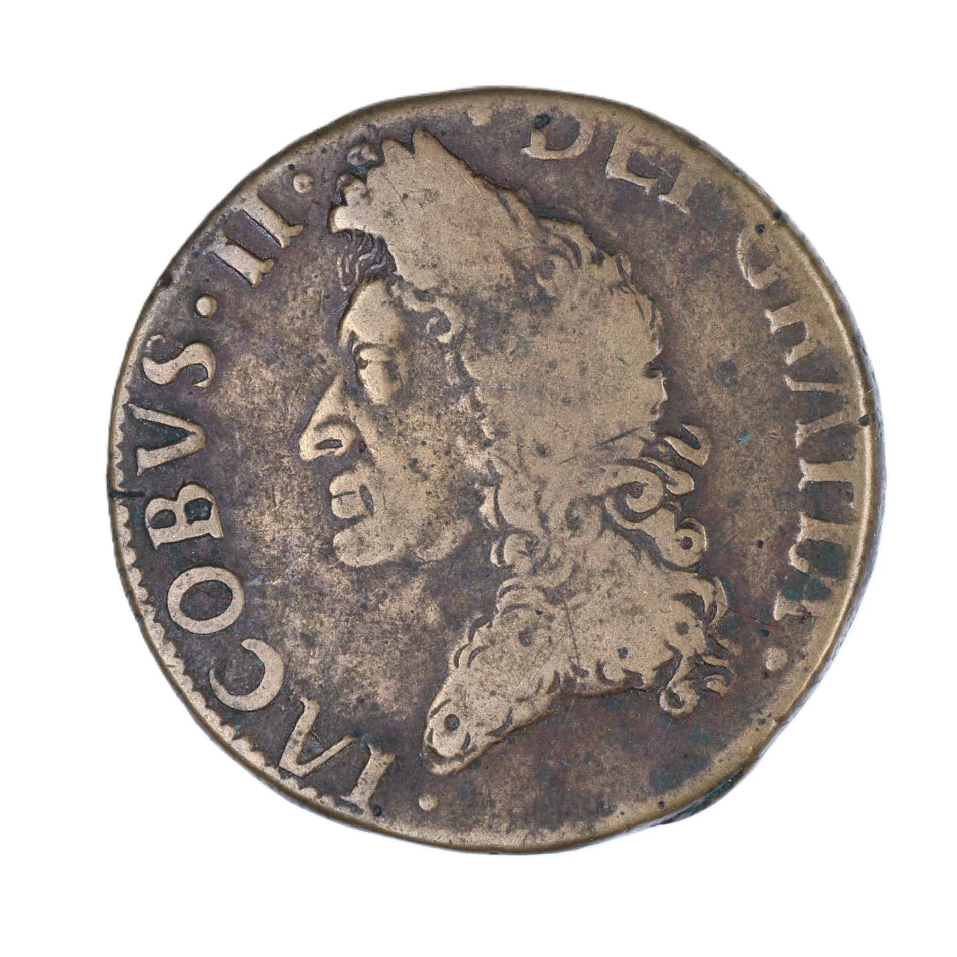 Ireland Gunmoney James II AD 1685-1691 Civil War Coinage Brass Gunmoney Halfcrown AD 1690