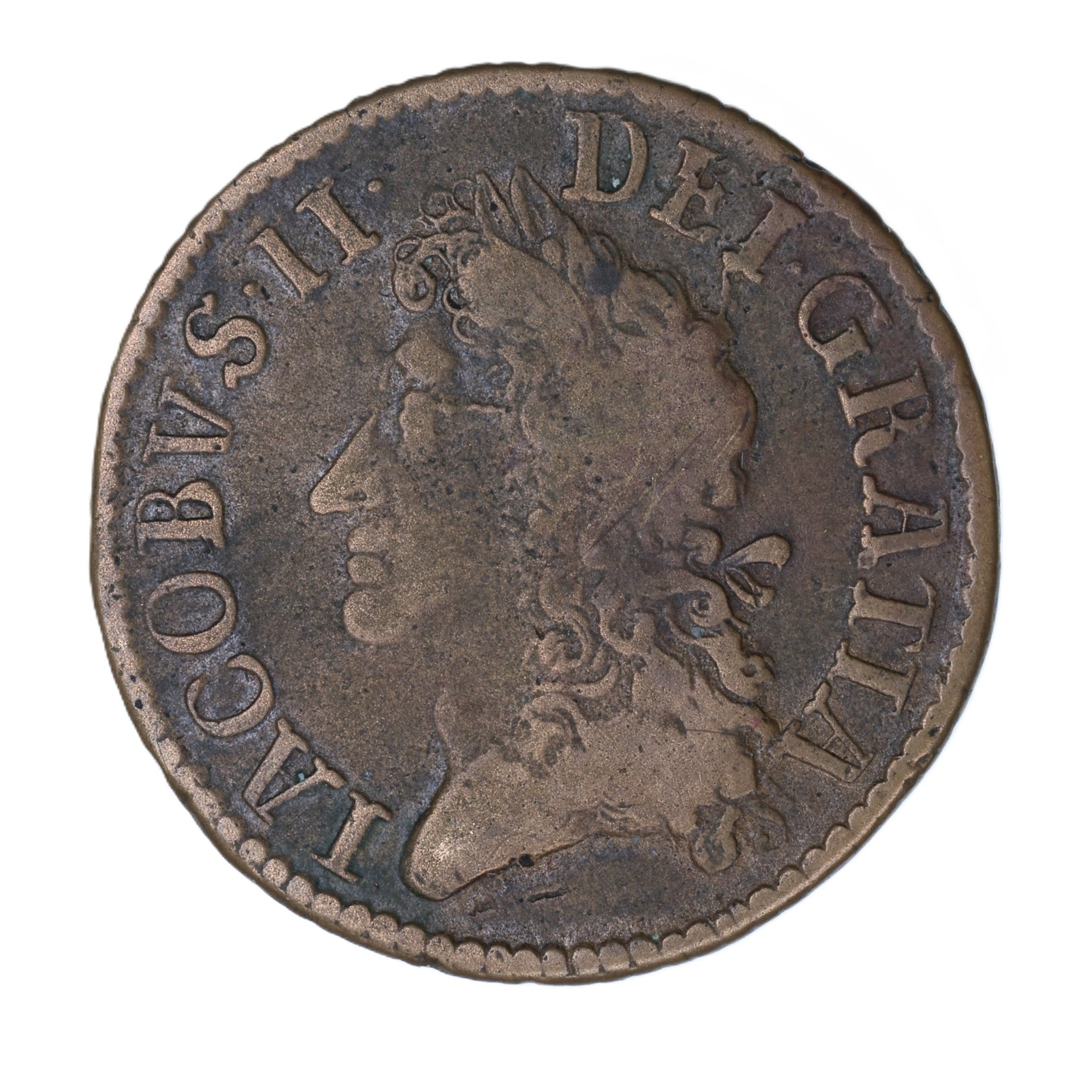 Ireland Gunmoney James II AD 1685-1691 Civil War Coinage Brass Gunmoney Halfcrown AD 1690
