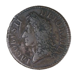 Ireland Gunmoney James II AD 1685-1691 Civil War Coinage Brass Gunmoney Halfcrown AD 1690