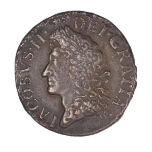 Ireland Gunmoney James II AD 1685-1691 Civil War Coinage Brass Gunmoney Halfcrown AD 1690