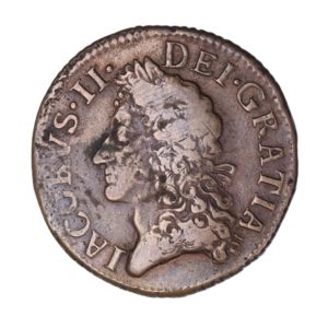 Ireland Gunmoney James II AD 1685-1691 Civil War Coinage Brass Gunmoney Halfcrown AD 1690