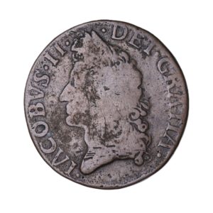 Ireland Gunmoney James II AD 1685-1691 Civil War Coinage Brass Gunmoney Halfcrown AD 1690