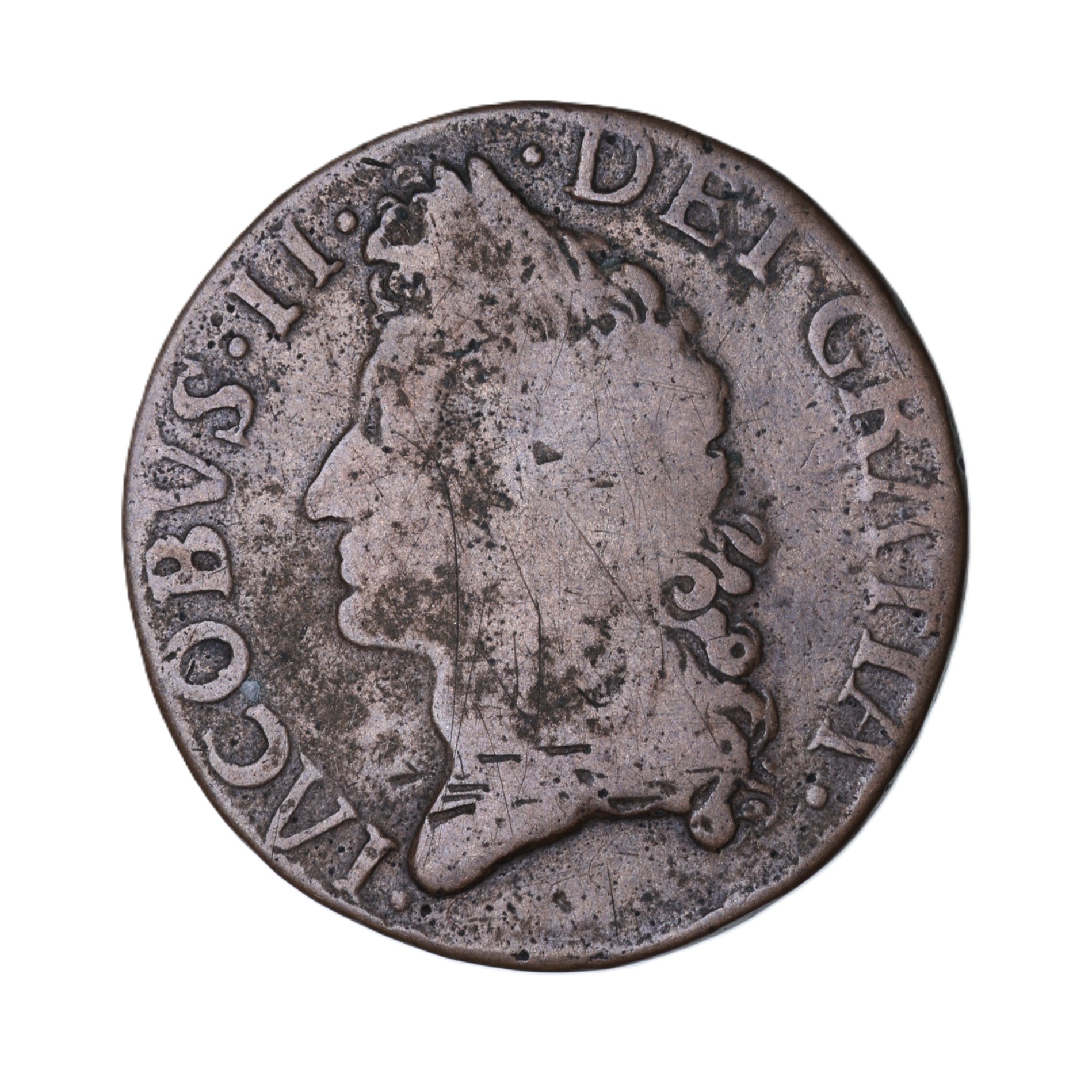 Ireland Gunmoney James II AD 1685-1691 Civil War Coinage Brass Gunmoney Halfcrown AD 1690