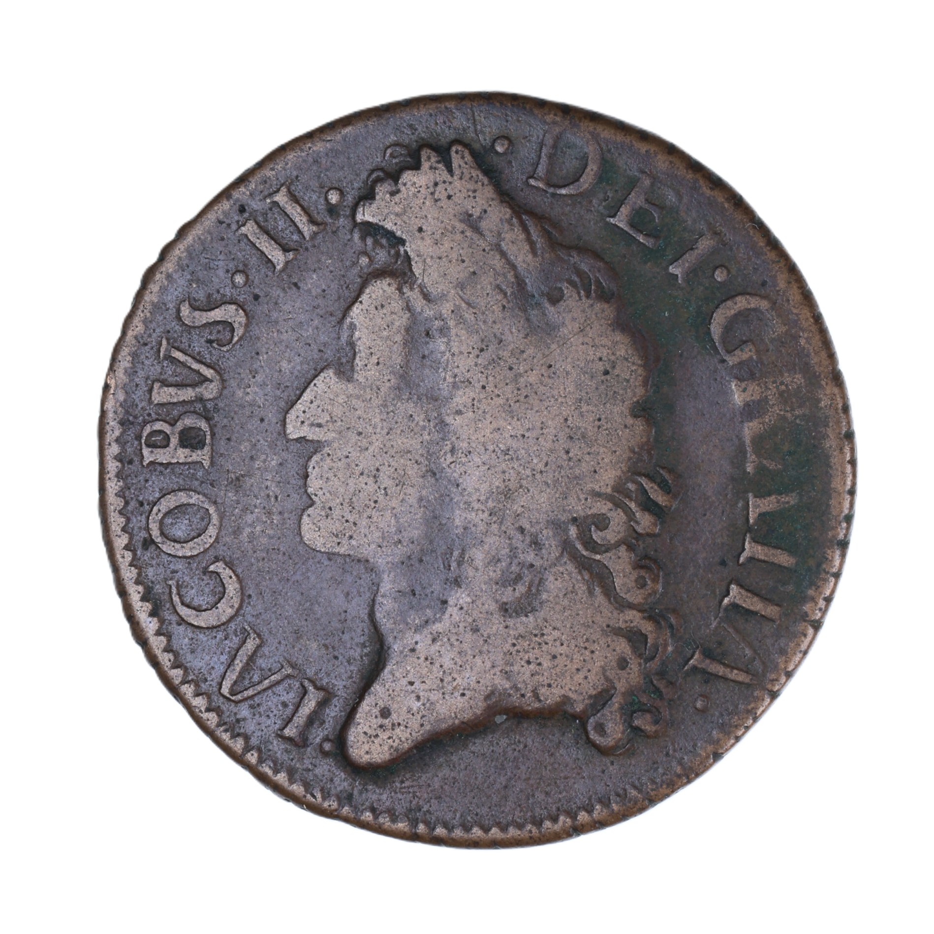 Ireland Gunmoney James II AD 1685-1691 Civil War Coinage Brass Gunmoney Halfcrown AD 1690