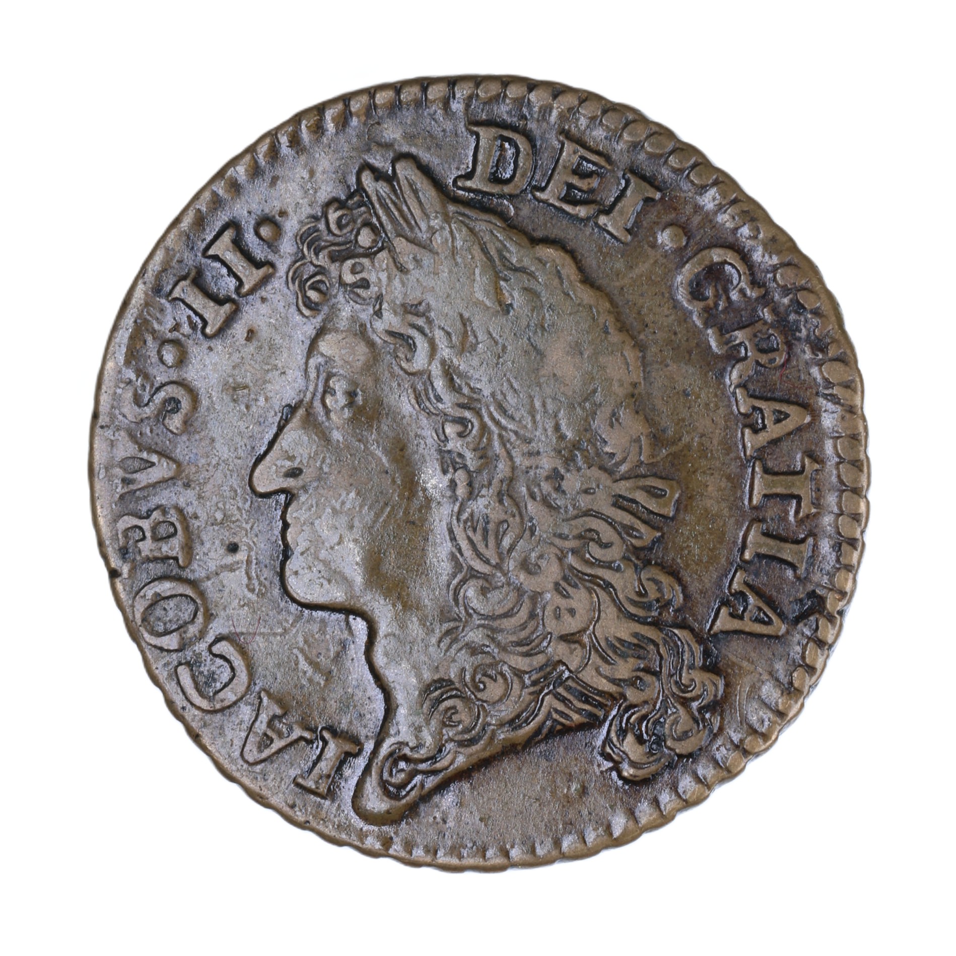 Ireland Gunmoney James II AD 1685-1691 Civil War Coinage Brass Gunmoney Halfcrown AD 1690