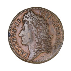 Ireland Gunmoney James II AD 1685-1691 Civil War Coinage Brass Gunmoney Shilling AD 1689