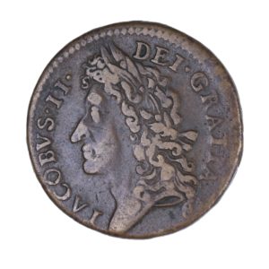 Ireland Gunmoney James II AD 1685-1691 Civil War Coinage Brass Gunmoney Shilling AD 1689