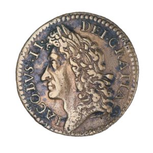 Ireland Gunmoney James II AD 1685-1691 Civil War Coinage Brass Gunmoney Shilling AD 1689