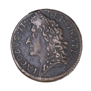 Ireland Gunmoney James II AD 1685-1691 Civil War Coinage Brass Gunmoney Shilling AD 1689
