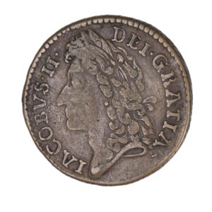Ireland Gunmoney James II AD 1685-1691 Civil War Coinage Brass Gunmoney Shilling AD 1689