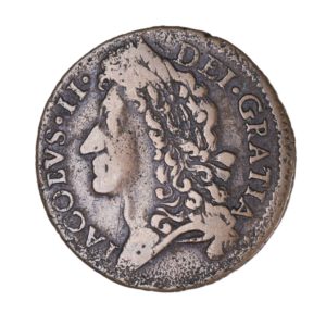 Ireland Gunmoney James II AD 1685-1691 Civil War Coinage Brass Gunmoney Shilling AD 1689