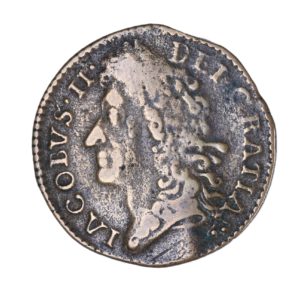 Ireland Gunmoney James II AD 1685-1691 Civil War Coinage Brass Gunmoney Shilling AD 1689