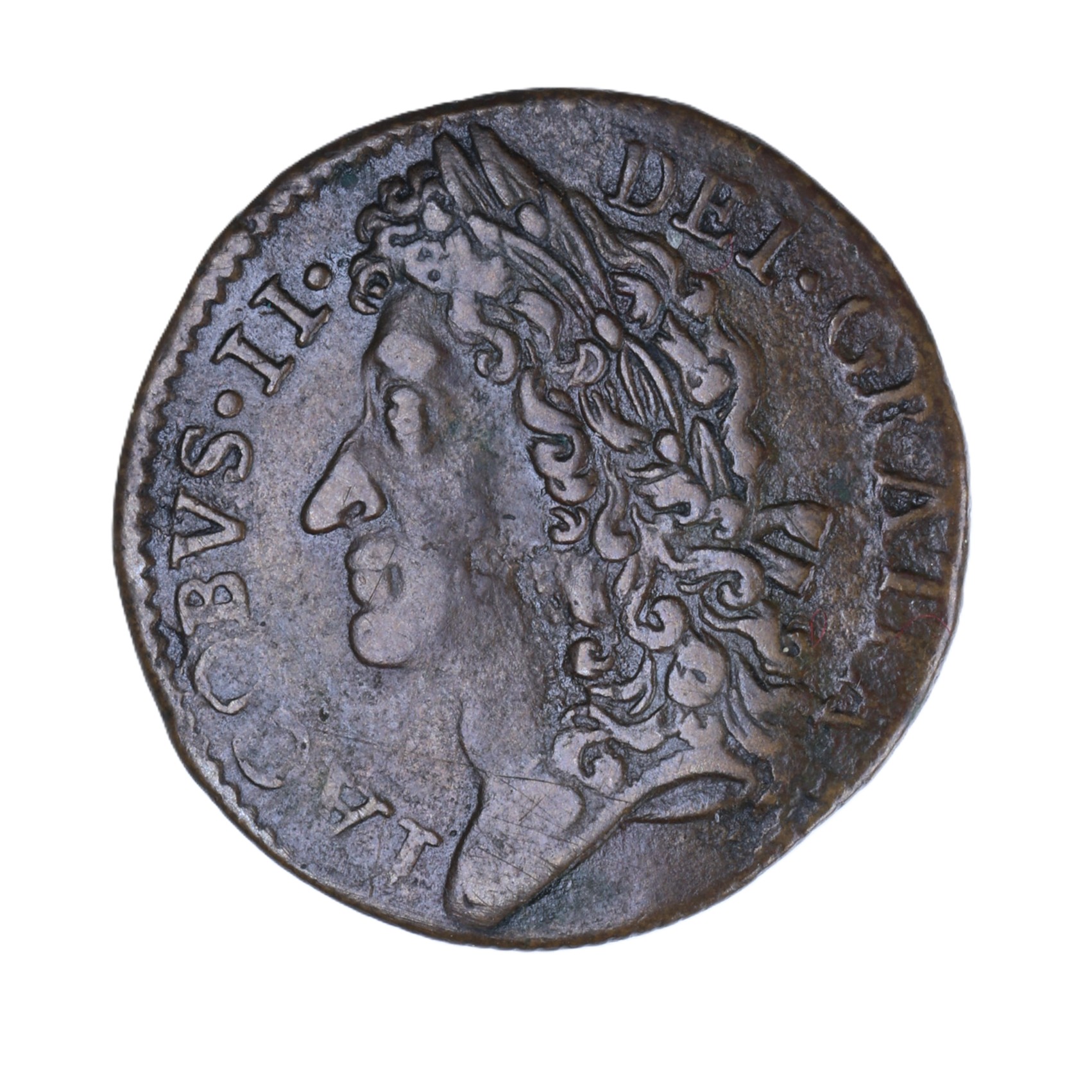Ireland Gunmoney James II AD 1685-1691 Civil War Coinage Brass Gunmoney Shilling AD 1689