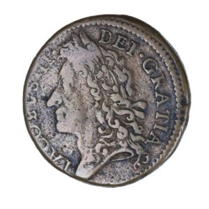 Ireland Gunmoney James II AD 1685-1691 Civil War Coinage Brass Gunmoney Shilling AD 1689