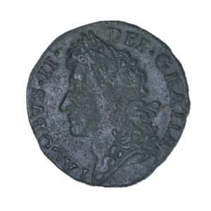 Ireland Gunmoney James II AD 1685-1691 Civil War Coinage Brass Gunmoney Shilling AD 1689