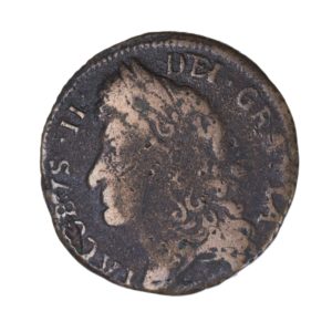 Ireland Gunmoney James II AD 1685-1691 Civil War Coinage Brass Gunmoney Shilling AD 1689