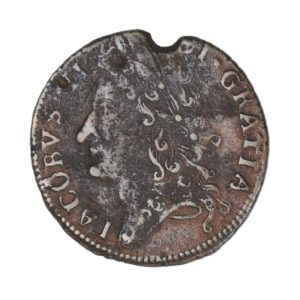 Ireland Gunmoney James II AD 1685-1691 Civil War Coinage Brass Gunmoney Shilling AD 1689