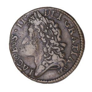 Ireland Gunmoney James II AD 1685-1691 Civil War Coinage Brass Gunmoney Shilling AD 1689
