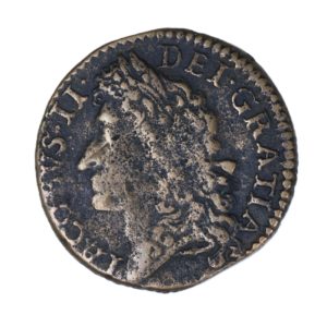 Ireland Gunmoney James II AD 1685-1691 Civil War Coinage Brass Gunmoney Shilling AD 1689