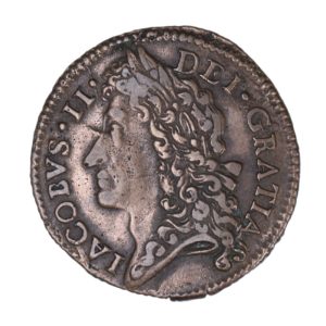 Ireland Gunmoney James II AD 1685-1691 Civil War Coinage Brass Gunmoney Shilling AD 1689