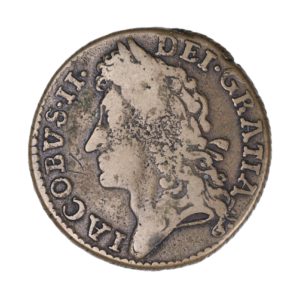 Ireland Gunmoney James II AD 1685-1691 Civil War Coinage Brass Gunmoney Shilling AD 1689