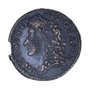 Ireland Gunmoney James II AD 1685-1691 Civil War Coinage Brass Gunmoney Shilling AD 1690