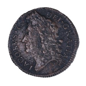 Ireland Gunmoney James II AD 1685-1691 Civil War Coinage Brass Gunmoney Shilling AD 1690