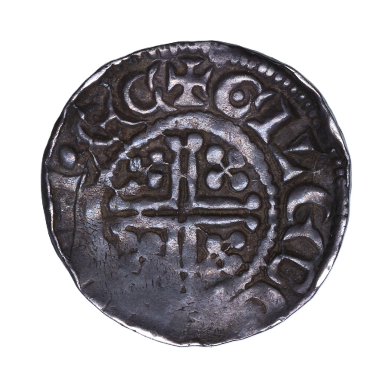 John AD 1199-1216 Silver Short Cross Penny Class 5b Exeter - Image 2