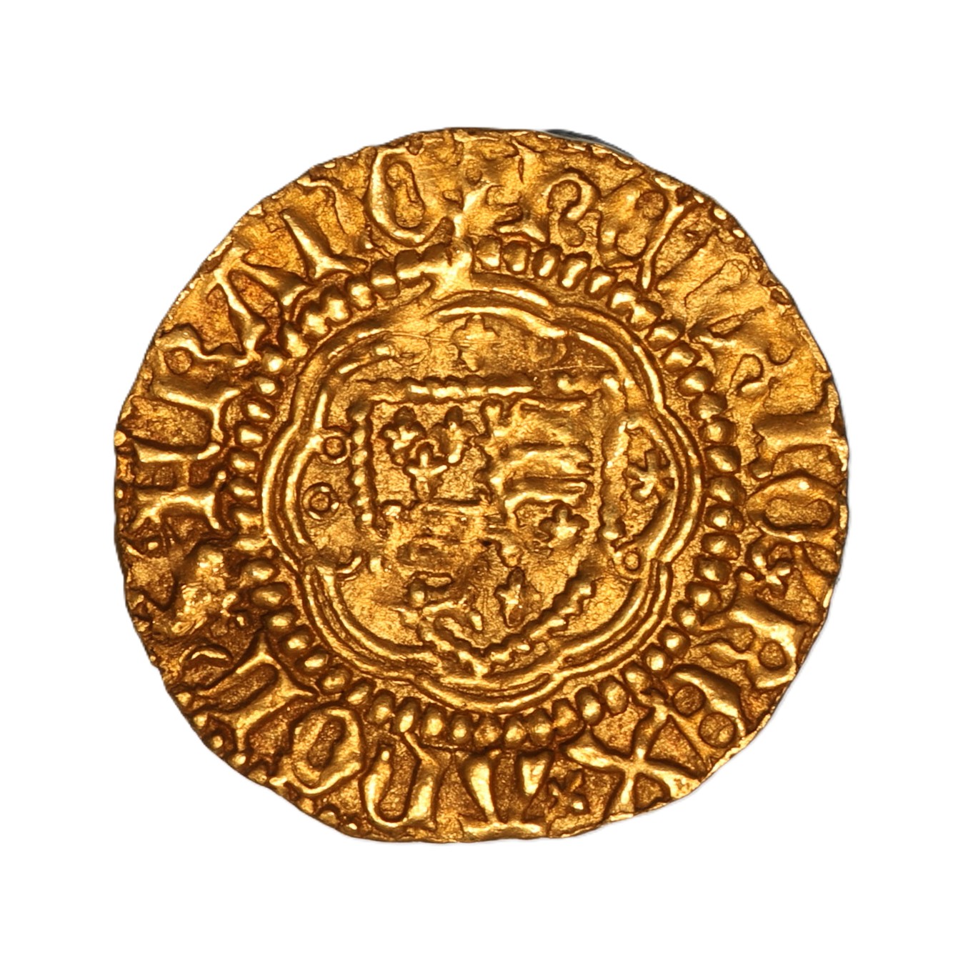 Henry V AD 1413-1422 Gold Quarter Noble