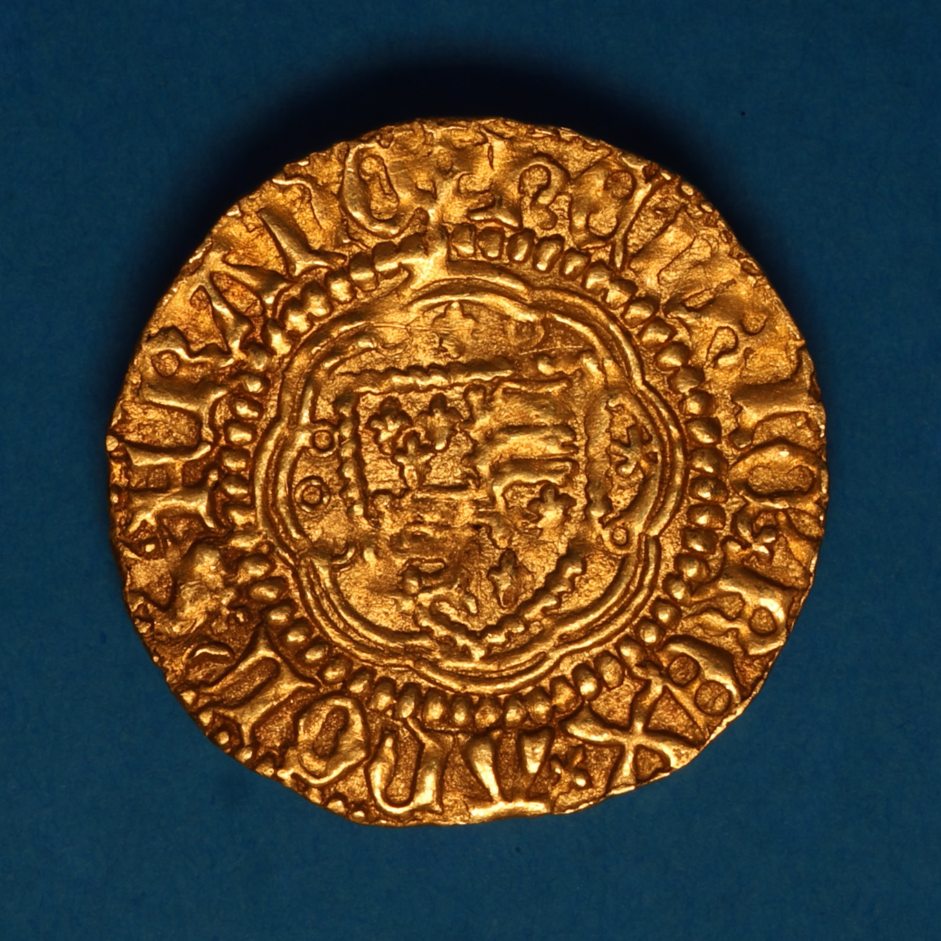Henry V AD 1413-1422 Gold Quarter Noble - Image 3