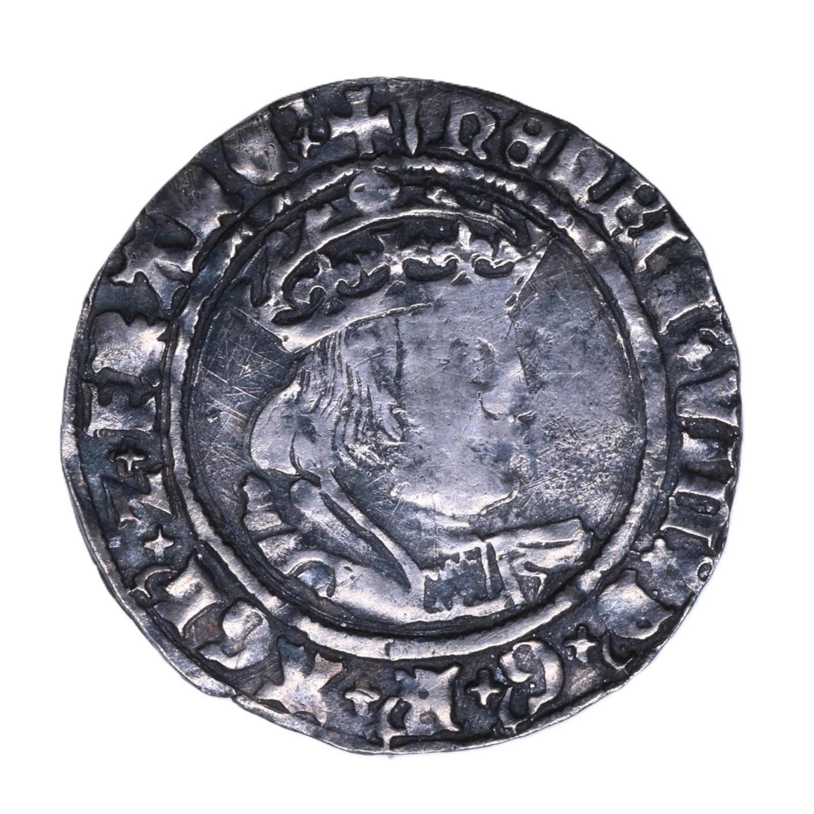 Henry VIII AD 1509-1547 Silver Groat 2nd Issue