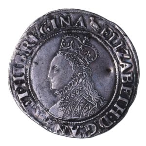Elizabeth I AD 1558-1603 Silver Shilling 2nd Issue