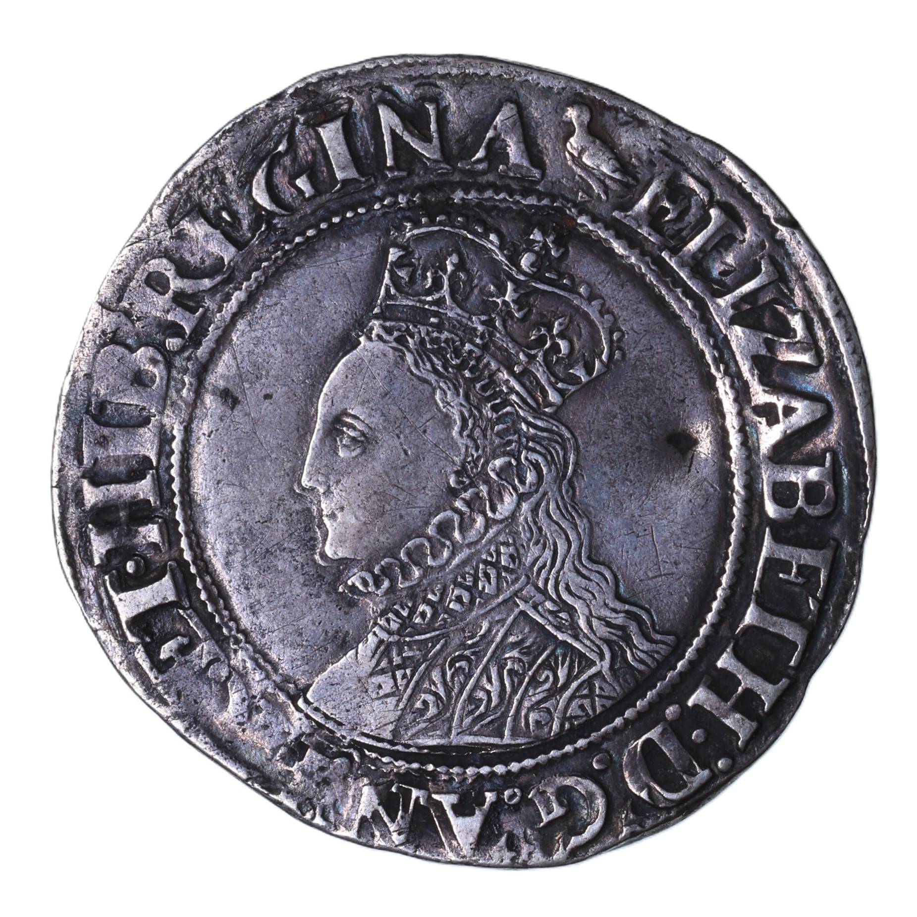 Elizabeth I AD 1558-1603 Silver Shilling 2nd Issue